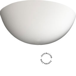 White flexible ceiling rose Cable Cup.