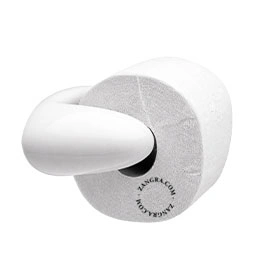 Producto portarrollos de papel higiénico de porcelana blanca Imagen