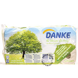 Papier toilette recyclé de la marque Danke.
