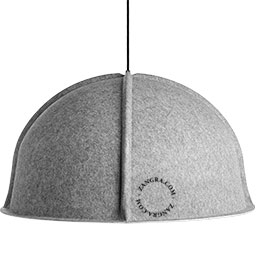 Acoustic lamp in felt.