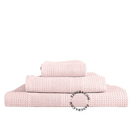 Våffelväv badhandduk – gammalrosa.