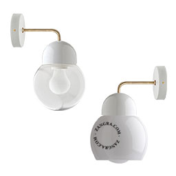 x2 pcs ZANGRA lampe Pure Porcelaine de limoges ref light 001.005 blanche