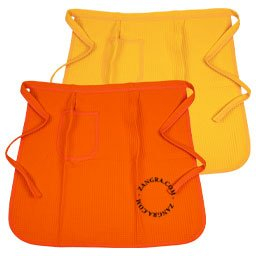 Delantal de cintura de algodón panal.