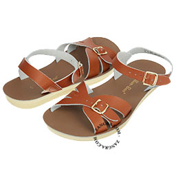 sandales d'eau en cuir marron de la marque Saltwater