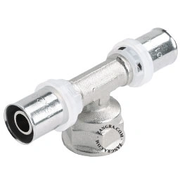 Produkt trójnik zaprasowywany do rur wielowarstwowych - 16 mm x 1/2″ GW x 16 mm Obraz