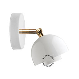 Porcelain adjustable wall light replacement base.