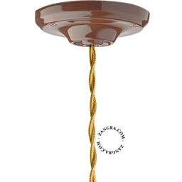 Produkt brązowa porcelanowa rozeta sufitowa Obraz