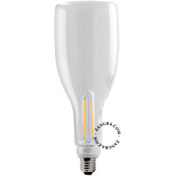 Light bulb in the shape of a bottle