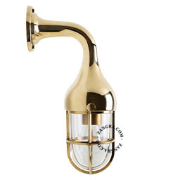 brass wall lamp marine style