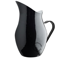 black enamel pitcher