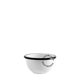White enamel bowl.