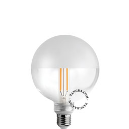 Light bulb with frosted cap