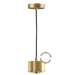 Brass pendant light replacement base.
