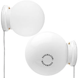 Produit applique ou lampe de table Cédric en porcelaine blanche Image