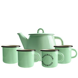 tableware-enamel-mint-mug-teapot