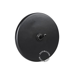 matte black porcelain switch - two-way or simple black toggle switch