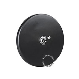 matte black porcelain switch - two-way or simple nickel-plated toggle switch