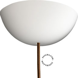 White flexible ceiling rose for 1 cable - Cable Cup.