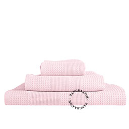 Våffelväv badhandduk – rosa.