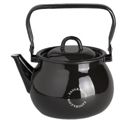 black enamel kettle