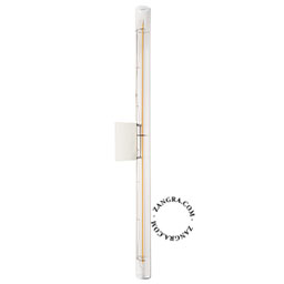 Lampe S14d Linestra blanche avec ampoule tubulaire transparente