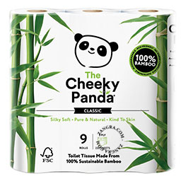 Cheeky Panda bamboo toilet paper.