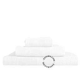 Våffelväv badhandduk – vit.