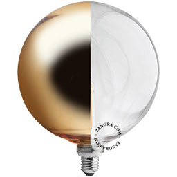 Ampoule à réflecteur doré latéral