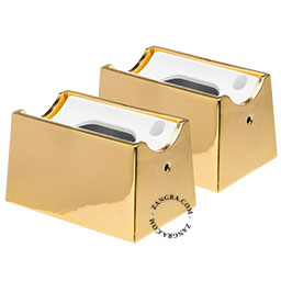 Golden S14s lamp holders.