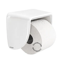 Produit dérouleur papier toilette en porcelaine blanche Image