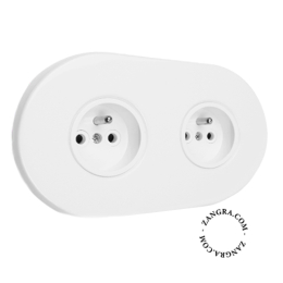 Porcelain double outlet.