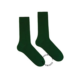 green socks in organic cotton