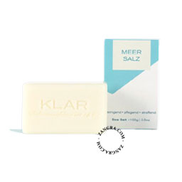 White soap with sea salt