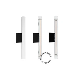 Produkt sort væg eller loft lampe S14d – 30 cm Billede