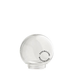 Clear glass globe for light fixtures.