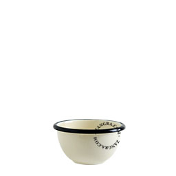 Ivory white enamel bowl