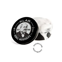 Activated carbon shaving soap.