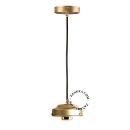 Brass pendant lamp replacement base.