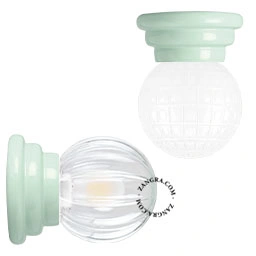 Product green porcelain Art Deco light Daniel Image