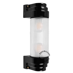 Art Deco badkamerlamp in porselein.