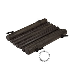 dark beechwood soap dish