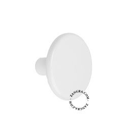white porcelain coat hook or door knob