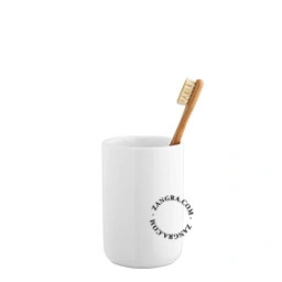 Product tumbler in white porcelain Image