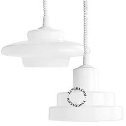 Produkt lampa wisząca Emile z białym przewodem spiralnym Obraz