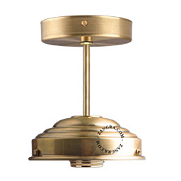 Brass ceiling light replacement base.