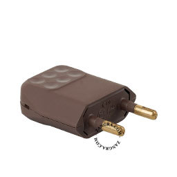 brown type C male plug