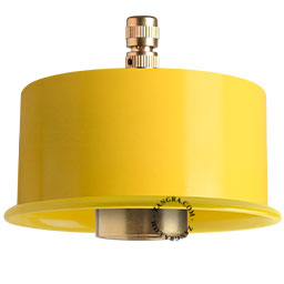 Yellow replacement lamp holder for ceiling lamp.