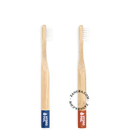 Small bamboo toothbrushes.