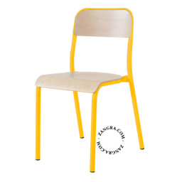 stackable-wood-school-chair-yellow