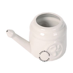 Porcelain nasal shower.